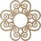 Ekena Millwork Cohen Wood Fretwork Pierced Ceiling Medallion, Red Oak, 22"OD x 7 1/2"ID x 3/8"T CMWP22X22X0375CORO - alternate 3